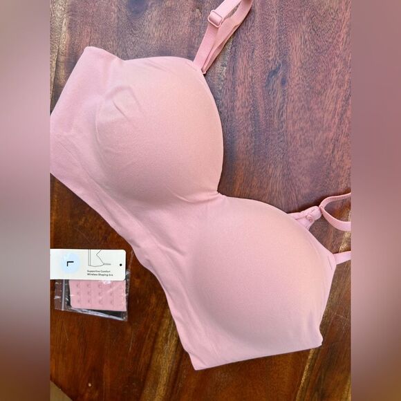 TRUEKIND wireless shaping bra 🌺 supportive comfort 🌺 Rose Tan 🌺 large - Picture 1 of 6